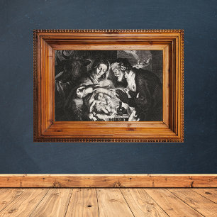 Christelijke kerststal manager poster