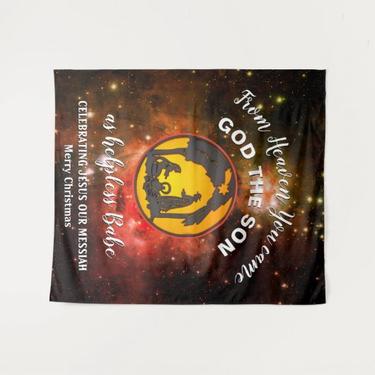 Christelijke kerststal wandkleed (Voorkant (horizontaal))