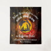 Christelijke kerststal wandkleed (Voorkant)