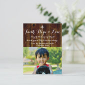 Christelijke Kerstvakantie Foto Briefkaart (Staand voorkant)