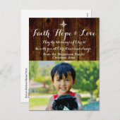 Christelijke Kerstvakantie Foto Briefkaart (Voorkant / Achterkant)