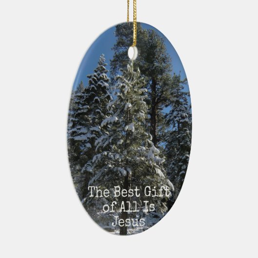 Christelijke kerstversiering - Beste cadeau is Jez Keramisch Ornament (Rechts)