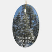 Christelijke kerstversiering - Beste cadeau is Jez Keramisch Ornament (Links)