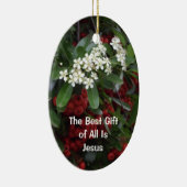 Christelijke kerstversiering - De beste cadeautjes Keramisch Ornament (Rechts)