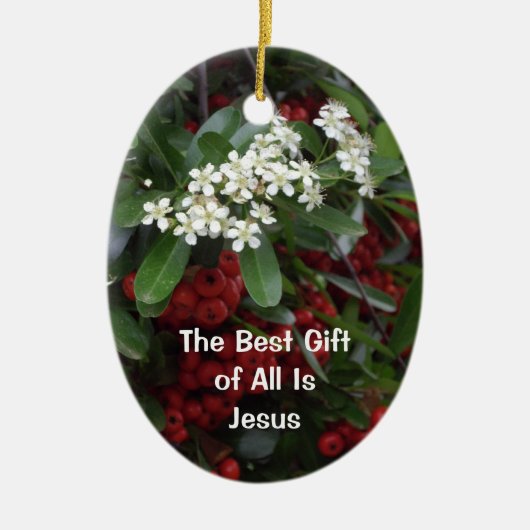 Christelijke kerstversiering - De beste cadeautjes Keramisch Ornament (Voorkant)