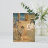  Christelijke kerstversiering herders Feestdagenkaart (Staand voorkant)