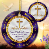 Christelijke kerstversiering of koop slechts één keramisch ornament