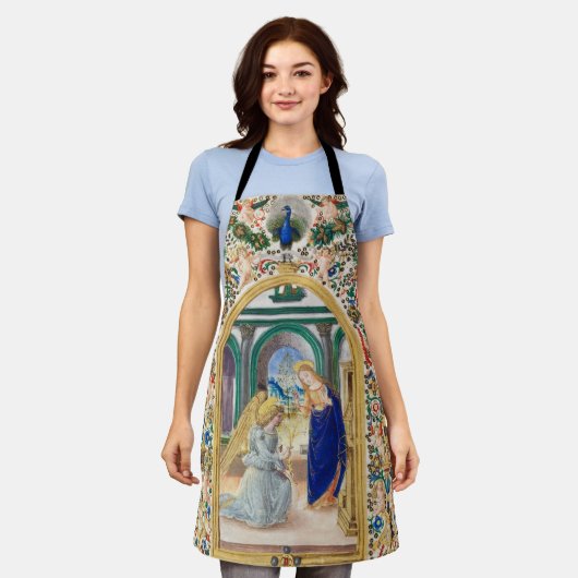 Christelijke kerstviering schort (Gedragen)