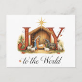 Christelijke kerstvreugde voor de wereld: het verh briefkaart (Voorkant)