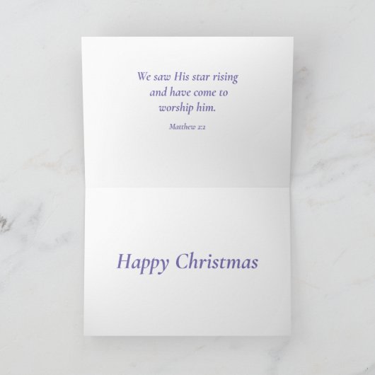 Christelijke kerstvuursterren en bijbelse feestjes feestdagen kaart (Binnen)