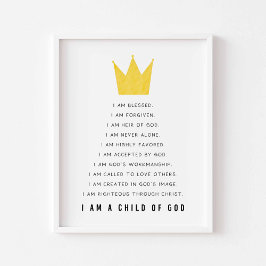 Christelijke kinder bevestiging print