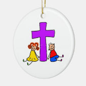 Christelijke Kinderen Keramisch Ornament (Links)