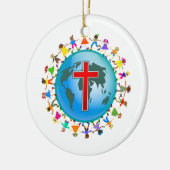 Christelijke Kinderen Keramisch Ornament (Links)