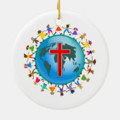 Christelijke Kinderen Keramisch Ornament (Achterkant)
