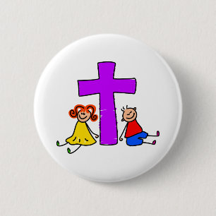 Christelijke Kinderen Ronde Button 5,7 Cm
