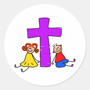 Christelijke Kinderen Ronde Sticker