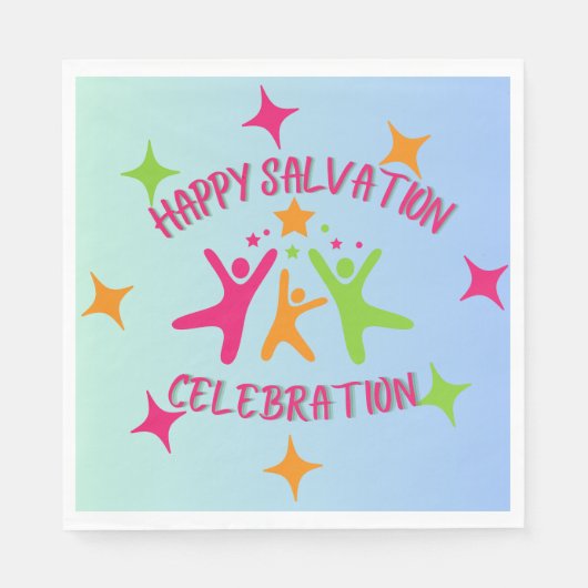 Christelijke kinderverjaardagsfeestje servetten (Voorkant)