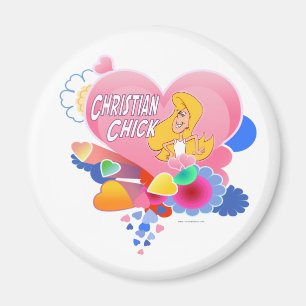 Christelijke kip magneet