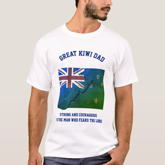 Christelijke KIWI NEW ZEALAND DAD T-shirt (Voorkant)