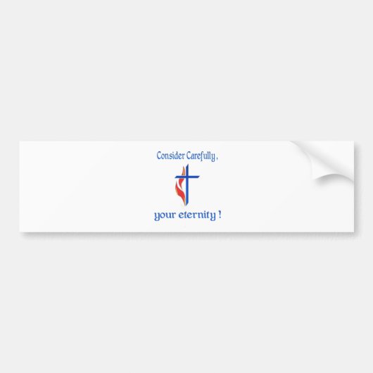 Christelijke kleding en meer bumpersticker (Voorkant)