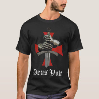 Christelijke Knight Templar Crusader Sword Armor D T-shirt