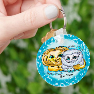 Christelijke Know Jesus Sleutelhanger