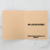 CHRISTELIJKE KOFFIE BIRTHDAY PHILIPPIANS 1:3 KAART (Binnen)