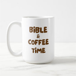 Christelijke Koffie Bruine Typografie Lettertype C Koffiemok