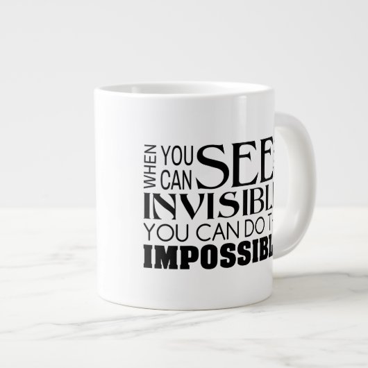 Christelijke koffie-Mok - Doe het onmogelijke Grote Koffiekop (Voorkant rechts)