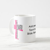 Christelijke koffie Mok, gepersonaliseerde Christe Koffiemok (Voorkant links)