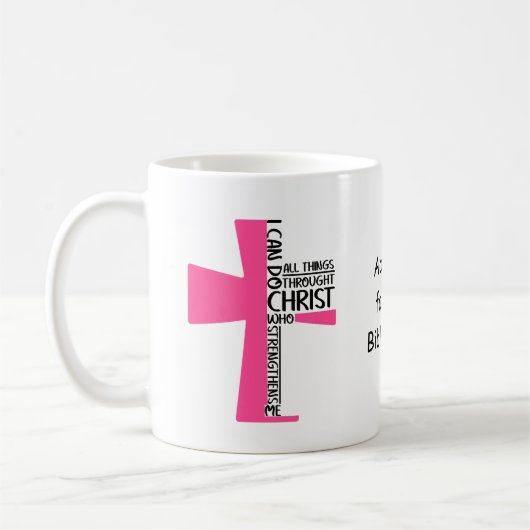 Christelijke koffie Mok, gepersonaliseerde Christe Koffiemok (Links)
