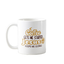 Christelijke koffie zet me aan het begin
