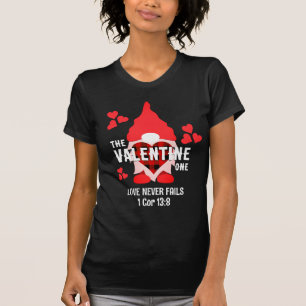 Christelijke Koppels VALENTIJN GNOME Rode Harten T-shirt