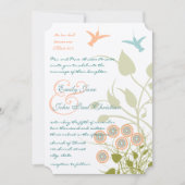 Christelijke Koraalrode Kolibries Bloem Kaart (Voorkant)