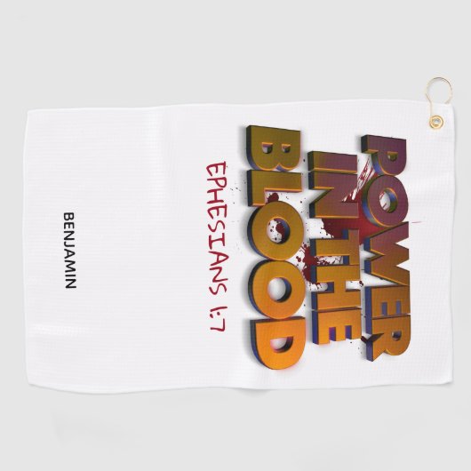 Christelijke kracht in de bloedverslapping golfhanddoek (Horizontaal)