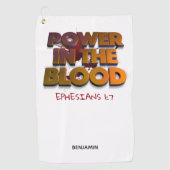 Christelijke kracht in de bloedverslapping golfhanddoek (Voorkant)