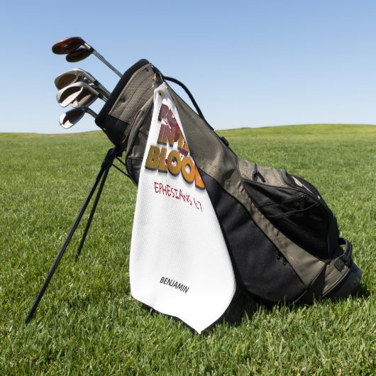 Christelijke kracht in de bloedverslapping golfhanddoek (Groen)