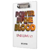 Christelijke kracht in de bloedverslapping klembord (Links)