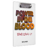 Christelijke kracht in de bloedverslapping klembord (Rechts)