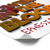 Christelijke kracht in de bloedverslapping poster (Hoek)