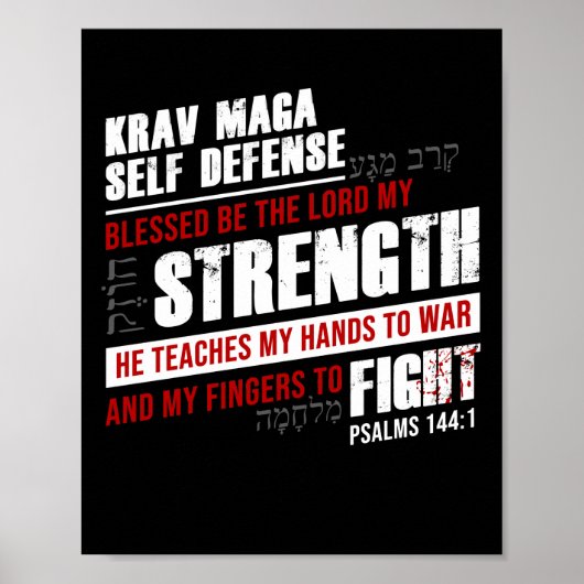 Christelijke Krav Maga Self Defense: LORD leert Poster (Voorkant)
