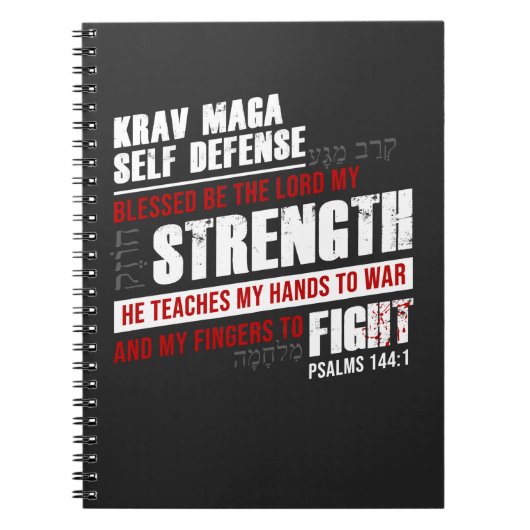 Christelijke Krav Maga Self Defense Notitieboek (Voorkant)