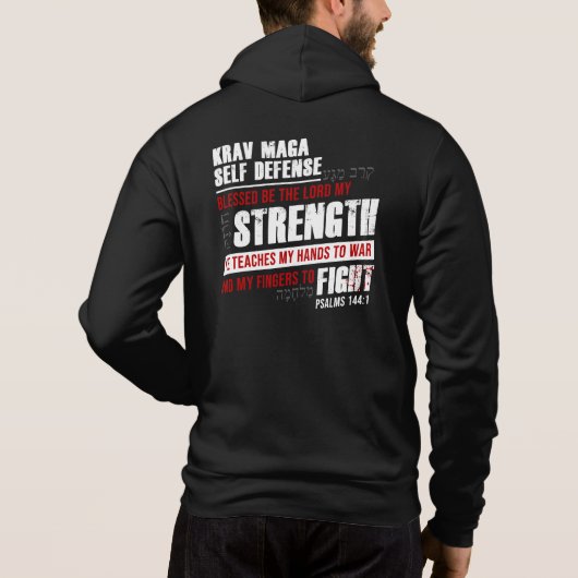 Christelijke Krav Maga Self Defense T-Shirt (Achterkant)
