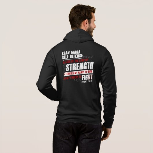 Christelijke Krav Maga Self Defense T-Shirt (Achterkant volledig)