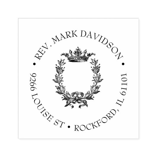 Christelijke Kroonkrans Religieus Rubberstempel (Afrduk)