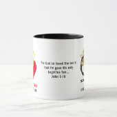 Christelijke Kroonthorns Heart Jesus Pasen Mok (Midden)