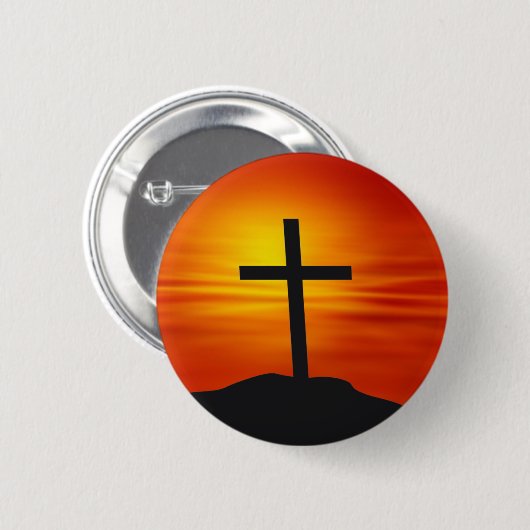 Christelijke KROSS Ronde Button 5,7 Cm (Voorkant /achterkant)