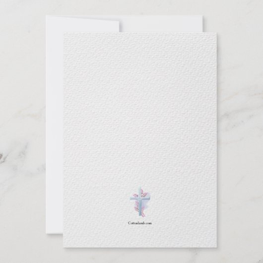 Christelijke Kruis Religieuze Uitnodiging (Achterkant)