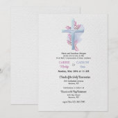 Christelijke Kruis Religieuze Uitnodiging (Voorkant / Achterkant)