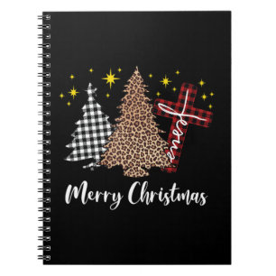 Christelijke Kruis van Jezus Merry Christus Notitieboek